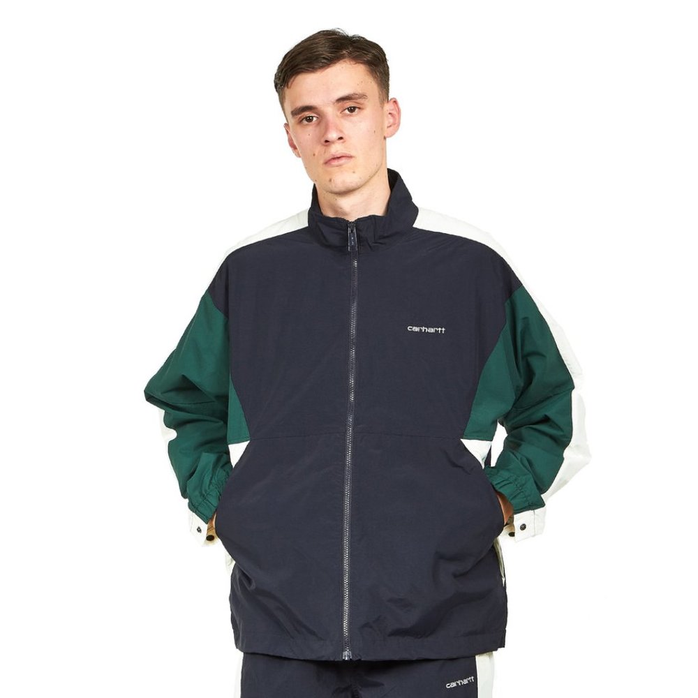 Carhartt WIP Barnes Jacket - Navy/Green/White (XS)